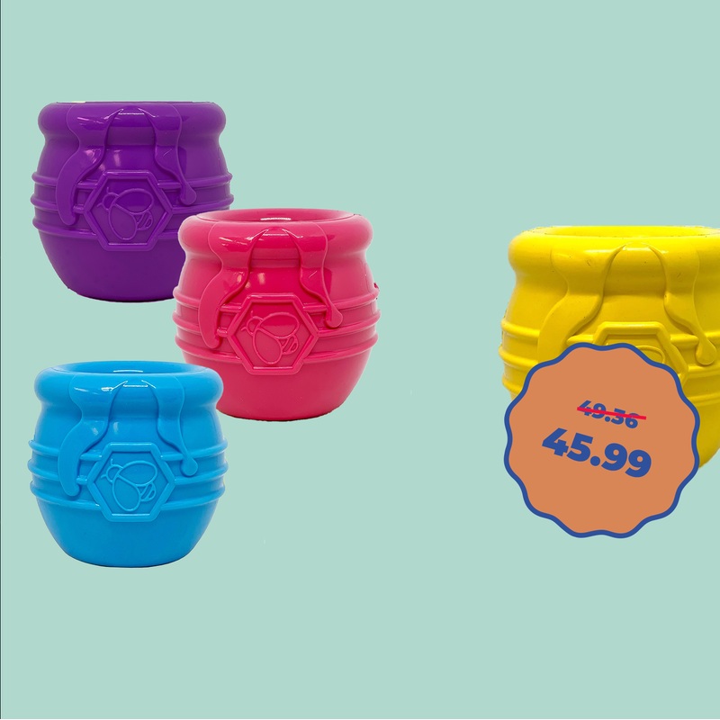 SodaPup Honey Pot 2.0 Bundle - Pink, Purple, Blue & Yellow