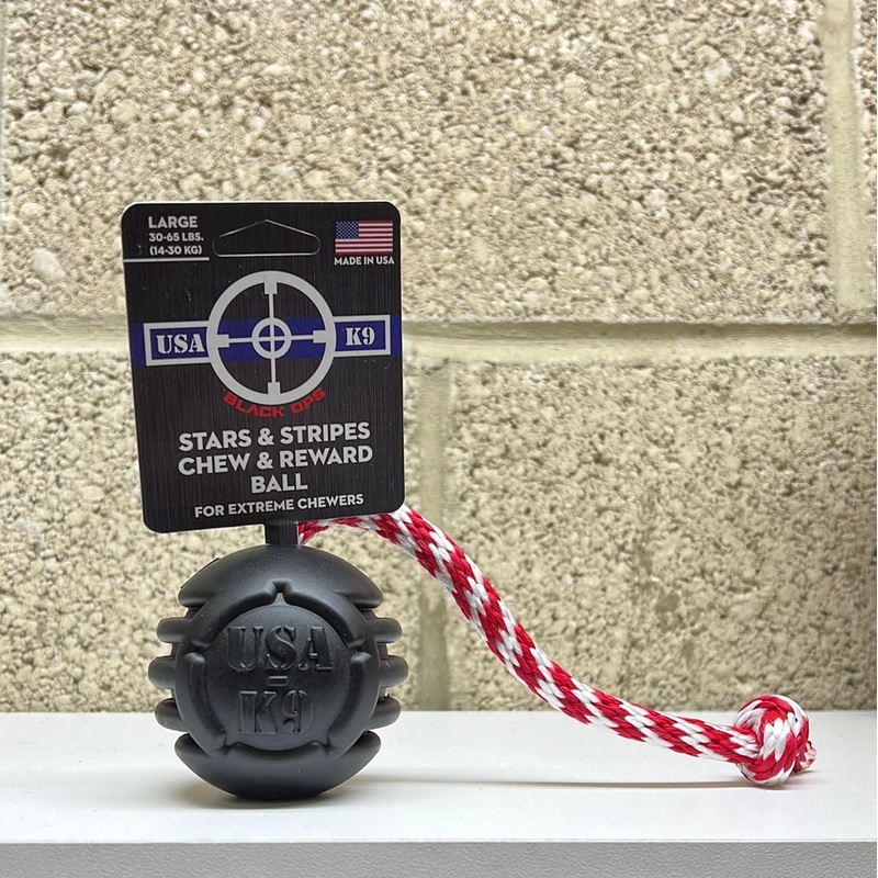 SodaPup USA-K9 Stars & Stripes Ultra Durable Rubber Rope Toy