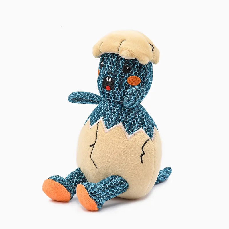 Dinosaur Land Dino Egg Squeaky Soft Dog Toy