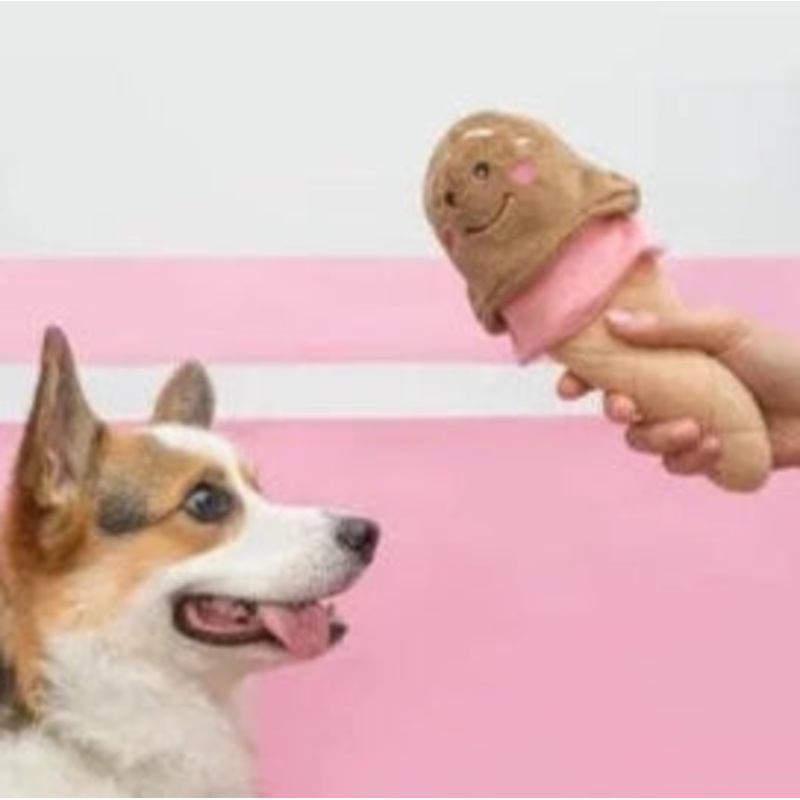 Ice Cream Soft Squeaky Dog Toy