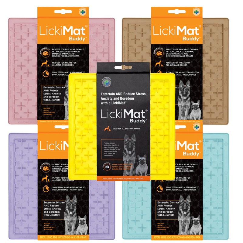 LickiMat Buddy Classic Enrichment Lick Mat for Dogs - 10 Colours