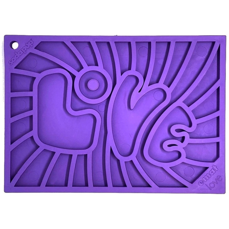 SodaPup Groovy Love Design Lick Mat