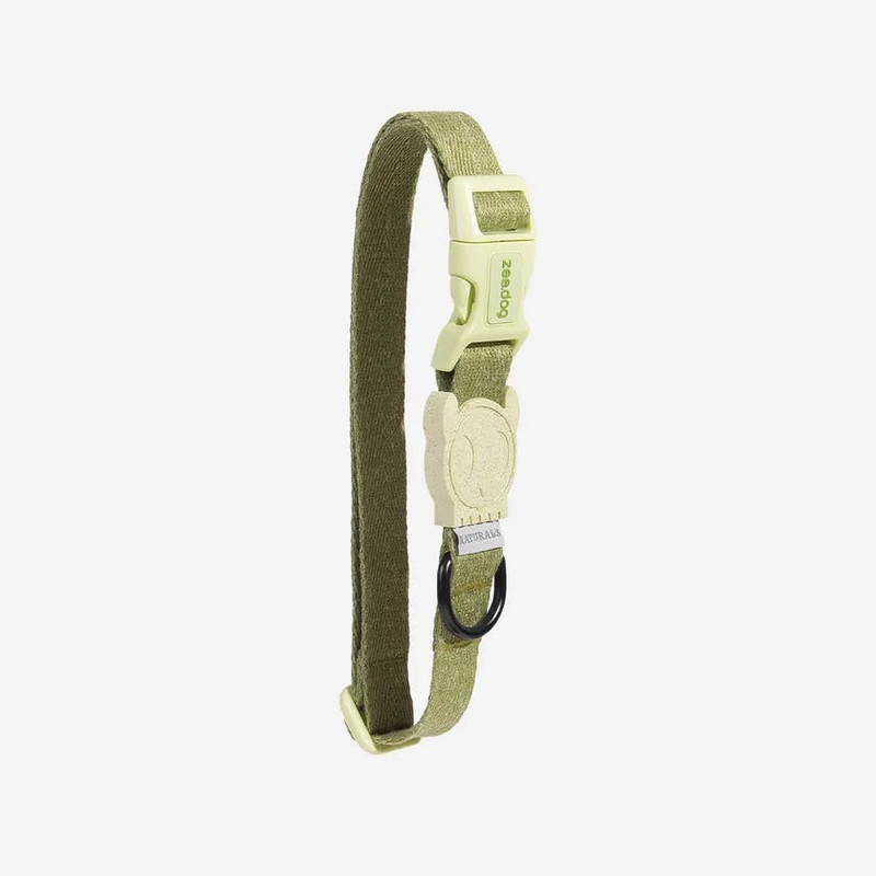 Zee.Dog Naturals Dog Collar - Moss
