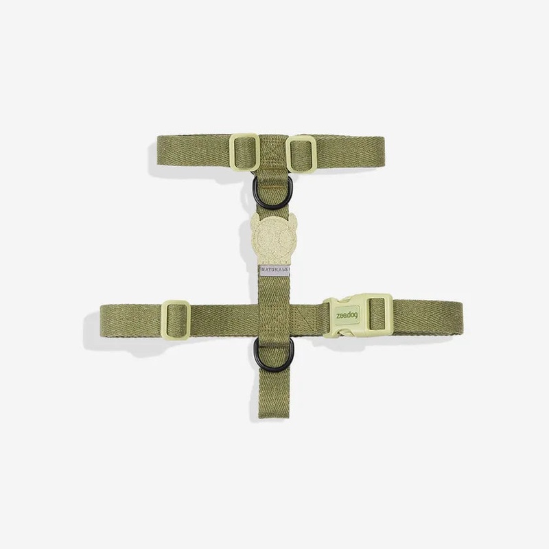 Zee.Dog Naturals H-Harness for Dogs - Moss