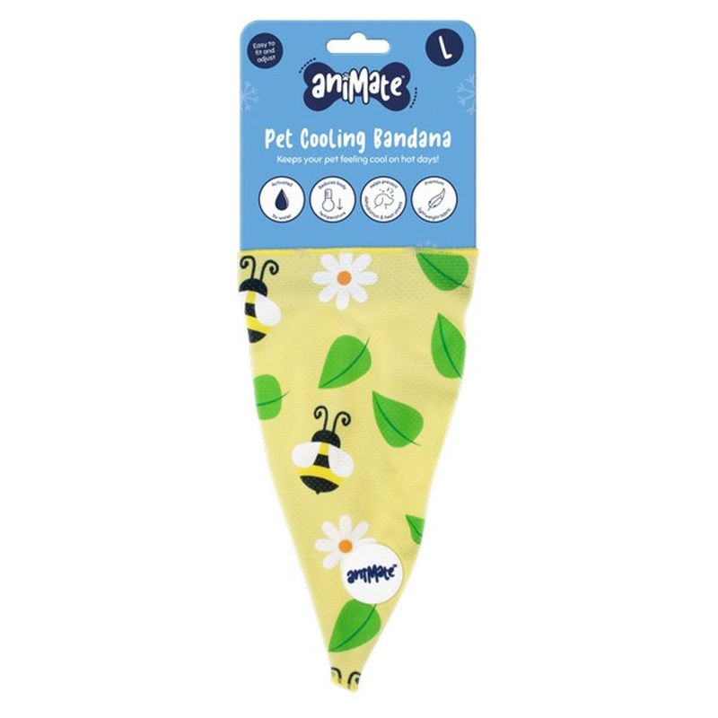 Animate Cooling Bandanas Bee Design for Dogs