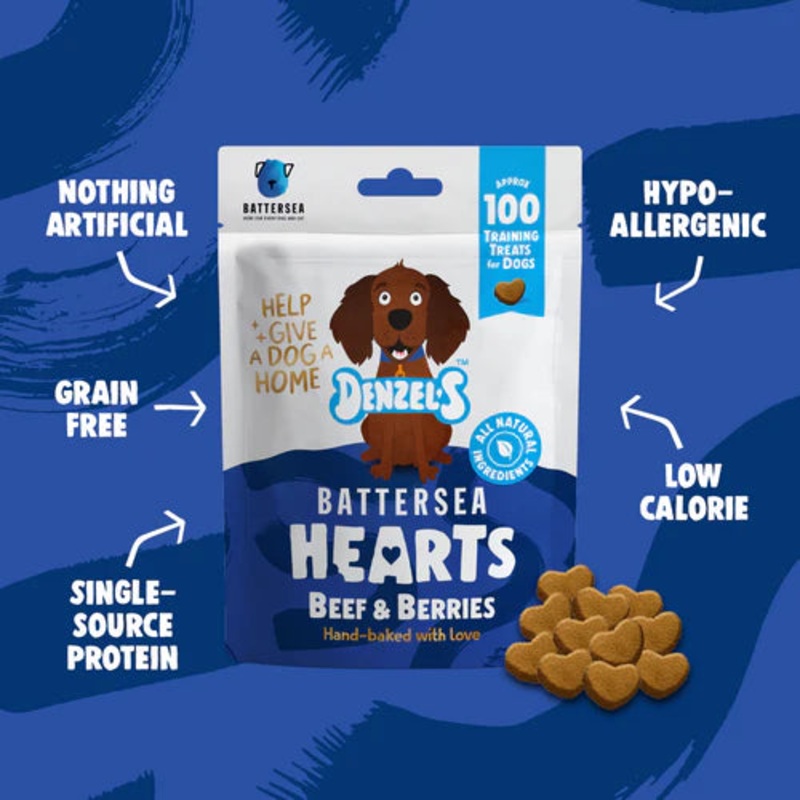 Battersea Heart Bites for Dogs - Beef & Berries
