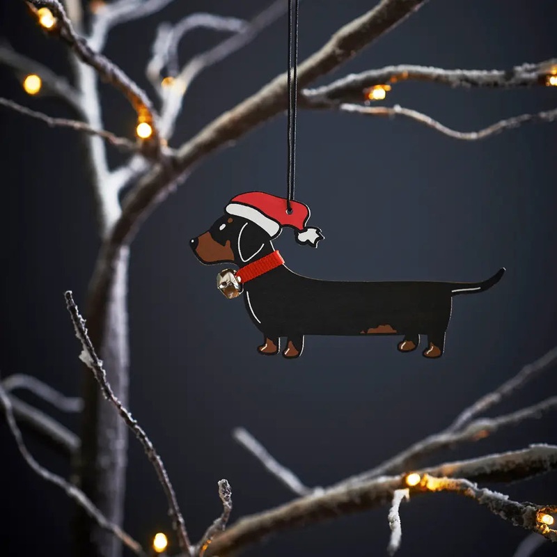 Christmas Tree Dog Decoration, Dachshund