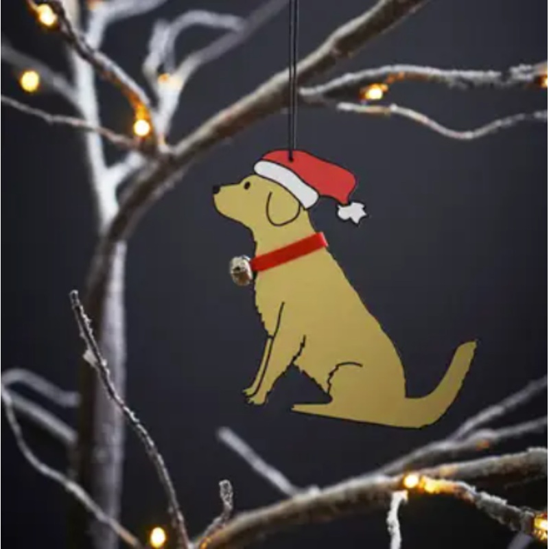 Christmas Tree Dog Decoration, Golden Retriever