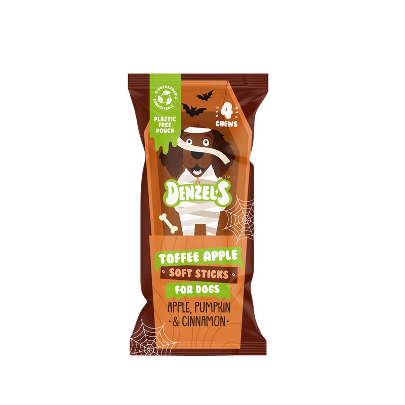 Denzel's Halloween Toffee Apple Soft Sticks for Dogs (75G)