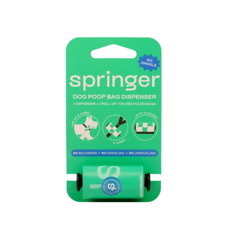 Dog Poop Bag Dispenser Holder + Roll - 2 colours