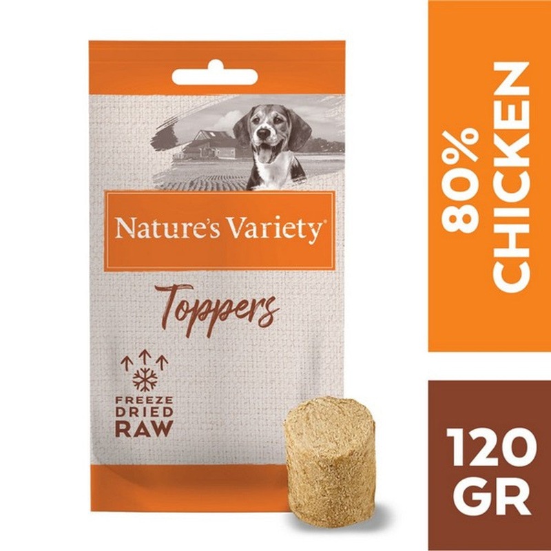 Natures Variety Freeze Dried Toppers Adult Chicken - 120g