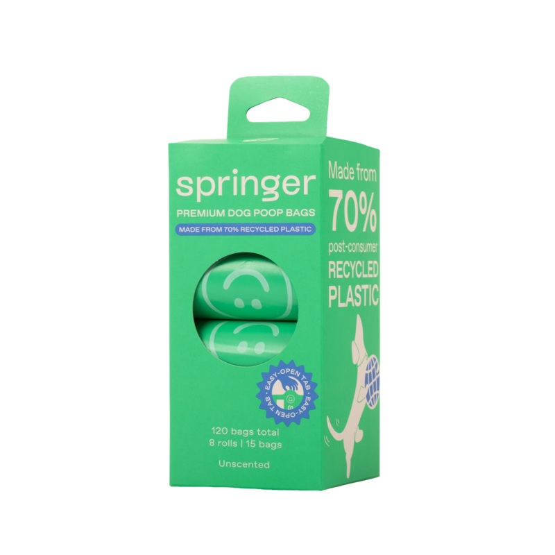 Premium Dog Poop Bags | 8 Roll Box
