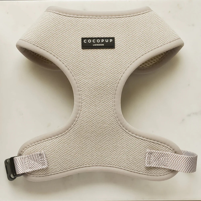 Cocopup London Tweed Dog Harness - Brown