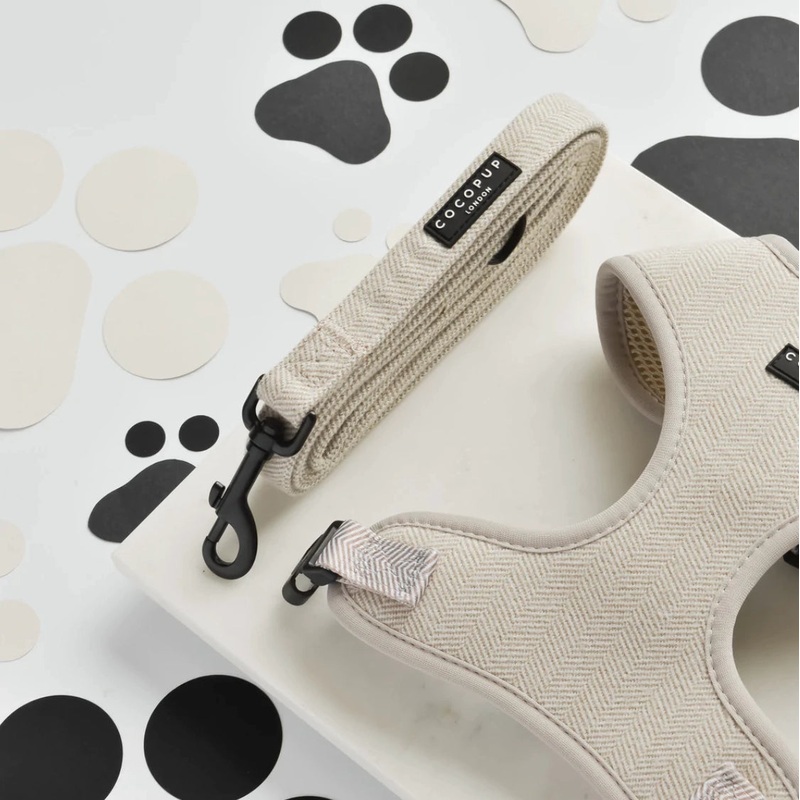 Cocopup London Tweed Dog Lead - Brown