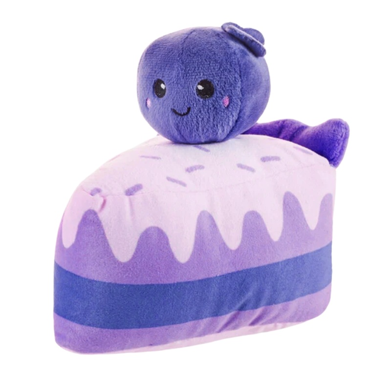 Hugsmart Blueberry Cake Plush Squeaky Dog Toy