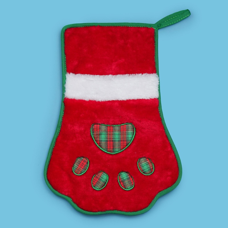 Red Paw Christmas Stocking for Dogs