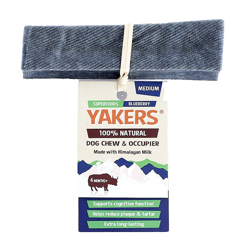 Yakers Yak Bars Natural Dog Chew - Blueberry