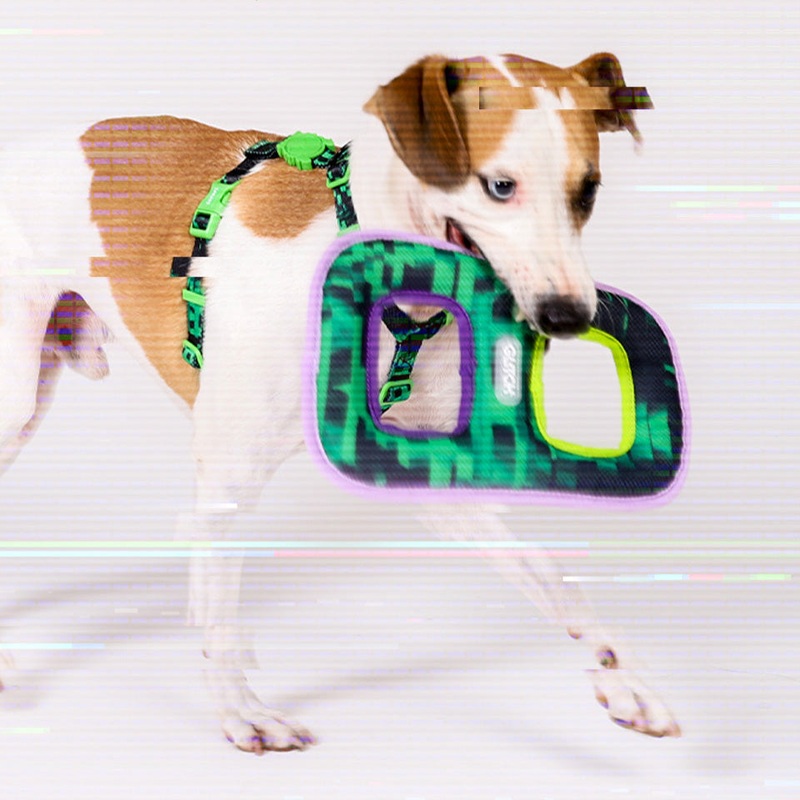 Zee.Dog Glitch Squeaky Tug Toy - Error #410