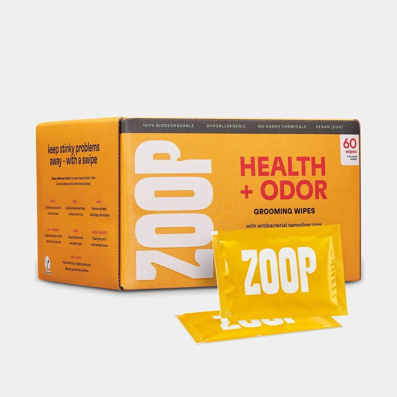 Zoop Wellness Body Health & Hygiene Pet Wipes XL - 60 Towels