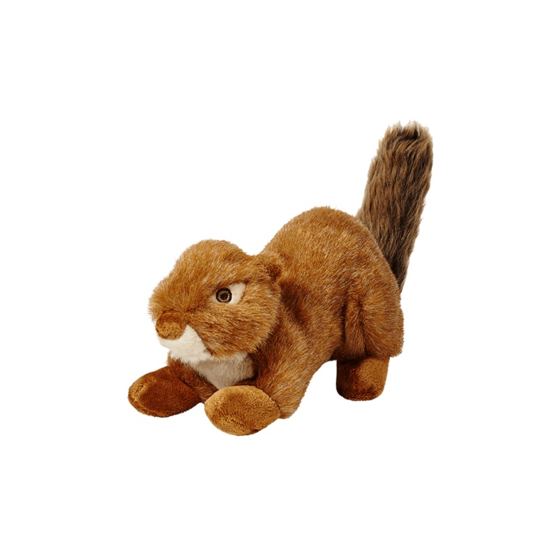 Fluff & Tuff Red Squirrel Plush Dog Toy
