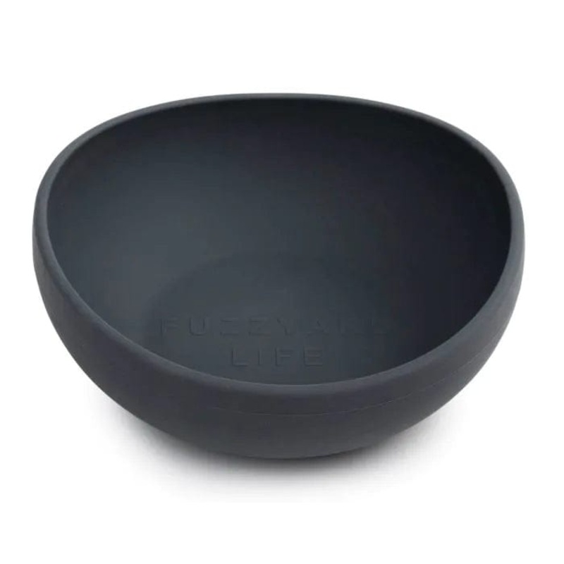 FuzzYard Life Silicone Dog Bowl in Slate Grey