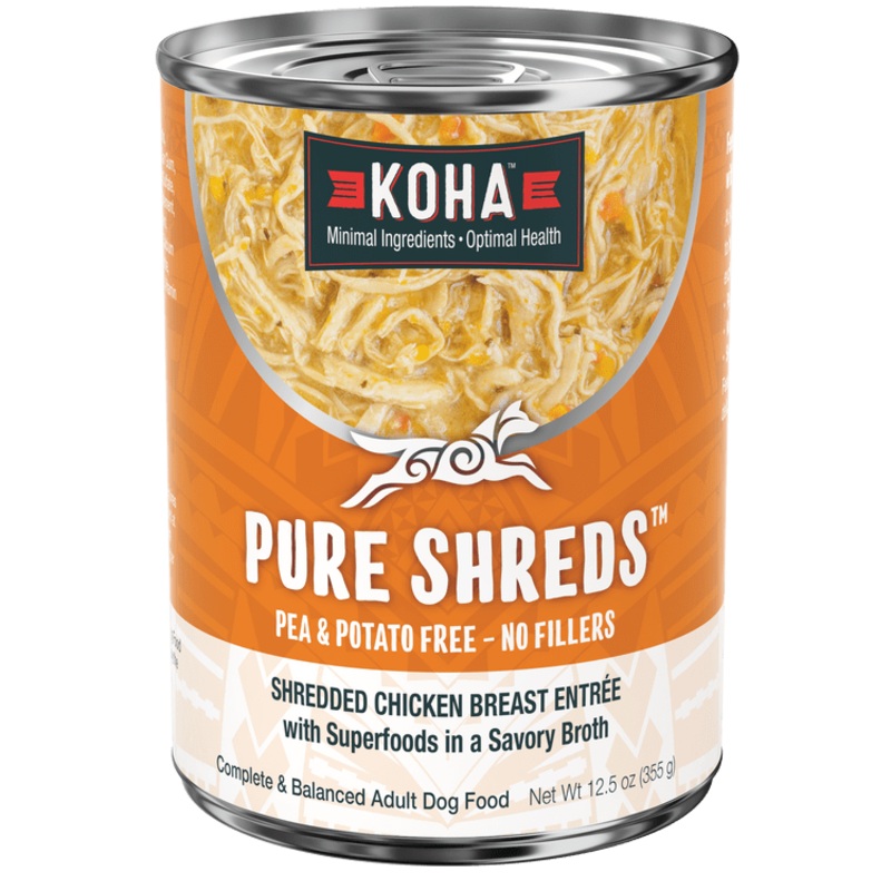 KOHA Pure Shreds Shredded Chicken Breast Entre Canned Dog Food