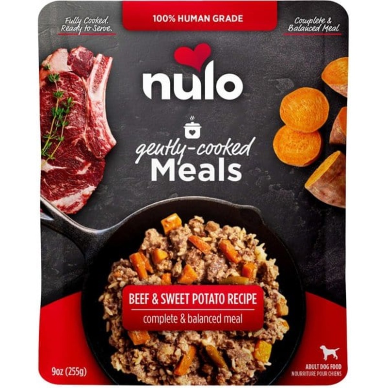 Nulo Gently-Cooked Meals Beef & Sweet Potato Recipe Wet Dog Food Pouch