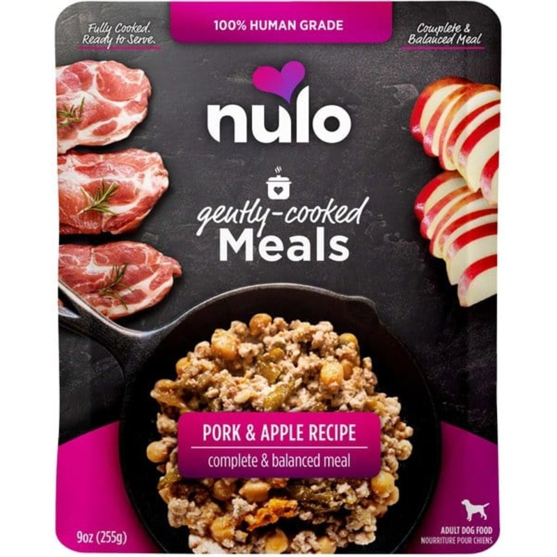 Nulo Gently-Cooked Meals Pork & Apple Recipe Wet Dog Food Pouch