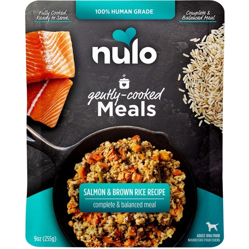 Nulo Gently-Cooked Meals Salmon & Brown Rice Recipe Wet Dog Food Pouch
