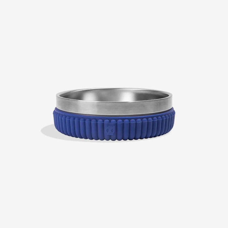 Zee.Dog Tuff Bowl Stripes Blue - Small