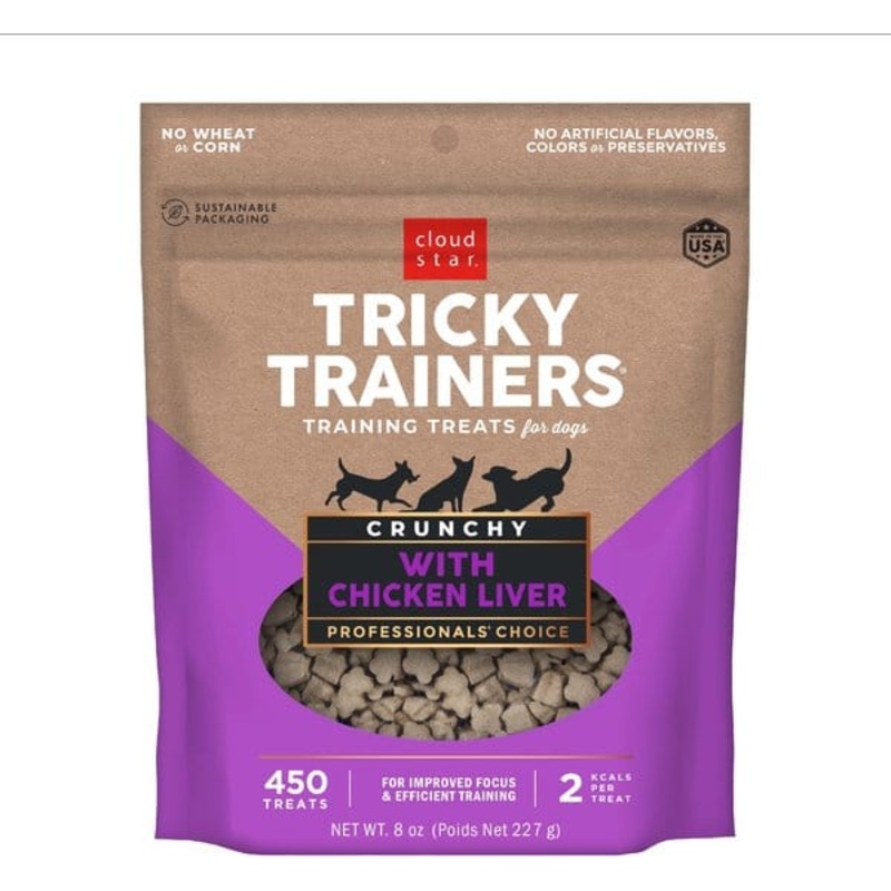 Cloud Star Tricky Trainers Crunchy with Chicken Liver Dog Treats