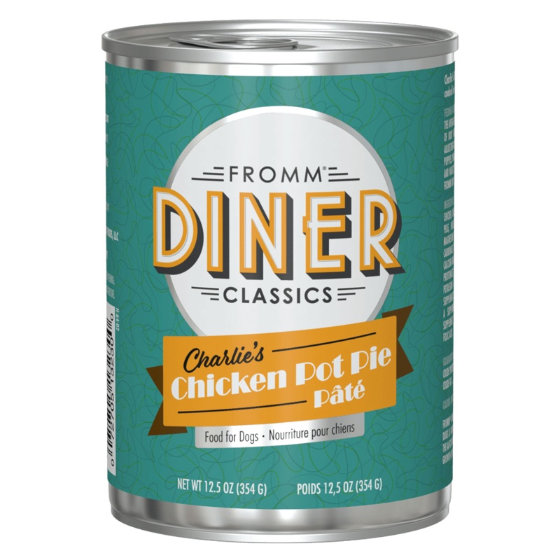 Fromm Diner Classics Charlies Chicken Pot Pie Pate Wet Dog Food