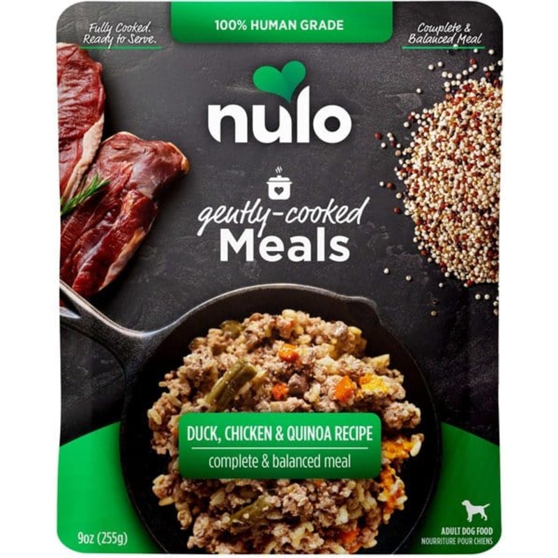 Nulo Gently-Cooked Meals Duck, Chicken & Quinoa Recipe Wet Dog Food Pouch