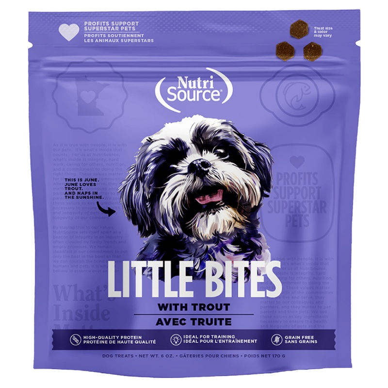 NutriSource Little Bites Grain Free Trout Dog Treats
