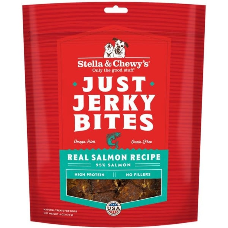 Stella & Chewy's Just Jerky Bites Real Salmon Recipe Grain-Free Dog Treats