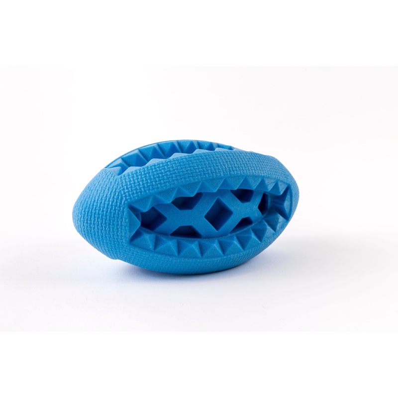 Attachment Theory Rubber Rugby Ball Toy for Dogs