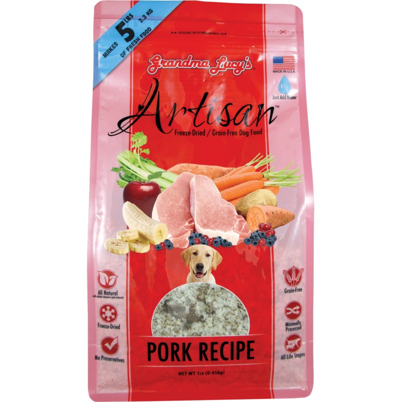 Grandma Lucy's Artisan Grain Free Pork Freeze Dried Dog Food