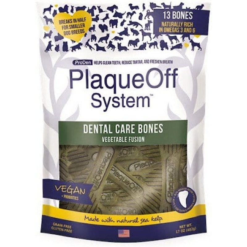 ProDen PlaqueOff System Vegetable Fusion Flavored Dental Bone Dog Treats