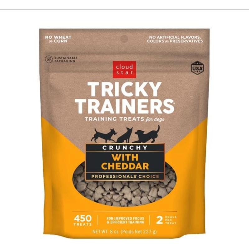 Cloud Star Tricky Trainers Crunchy with Cheddar Dog Treats