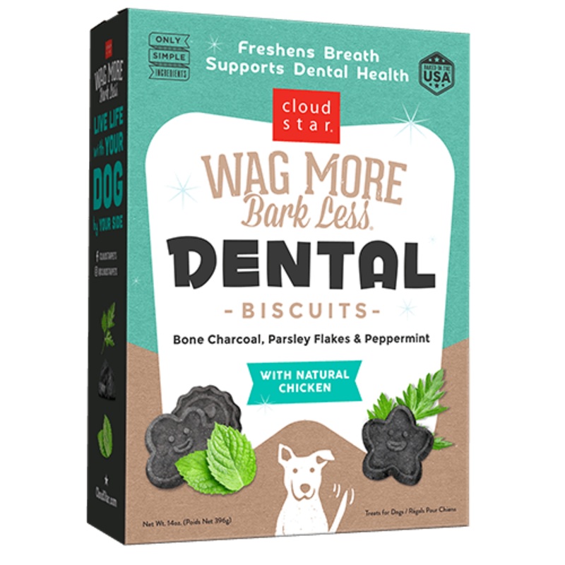 Cloud Star Wag More Bark Less Dental Biscuit Treat for Dogs