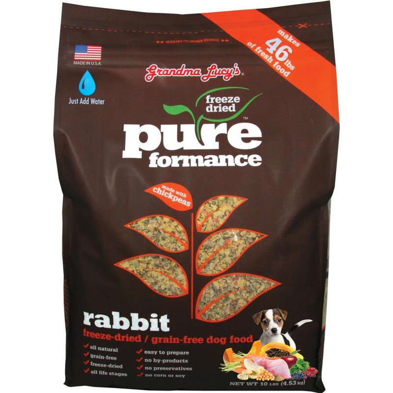 Grandma Lucy's Pureformance Rabbit and Chickpea Freeze-Dried Grain-Free Dog Food