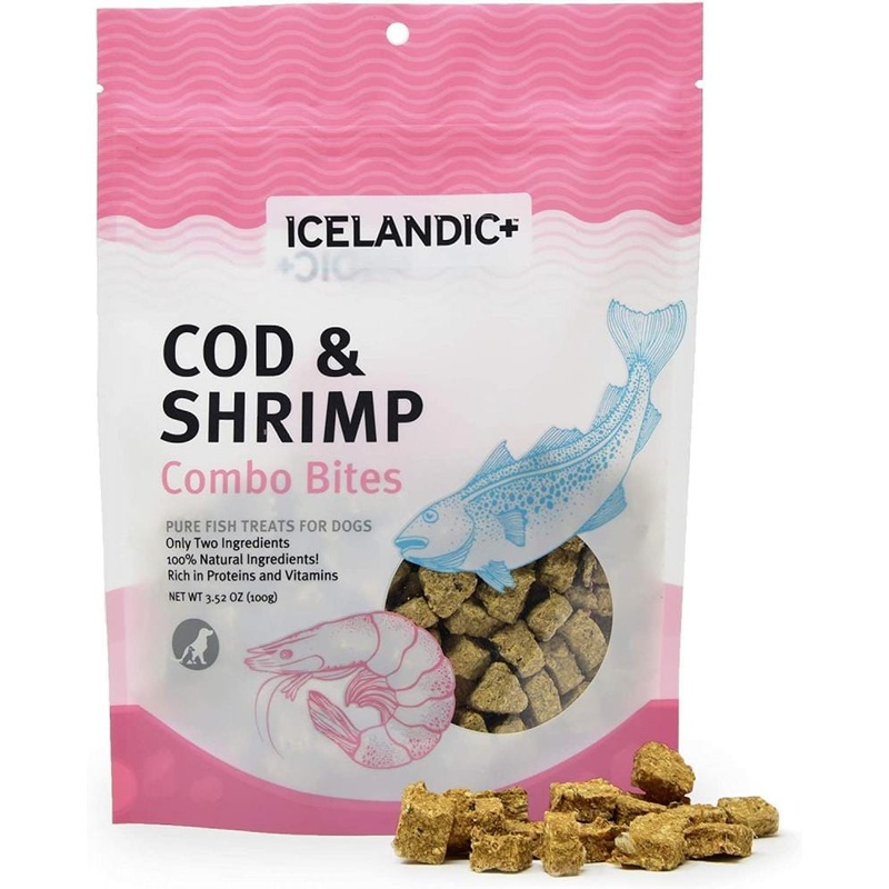 Icelandic+ Cod & Shrimp Combo Bites Fish Dog Treats