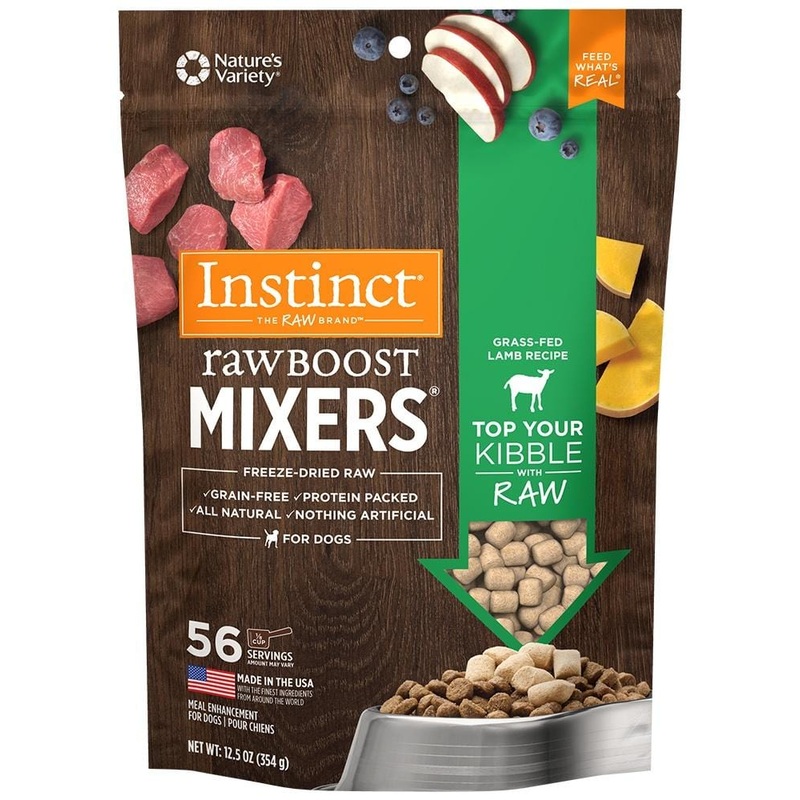 Instinct Raw Boost Grain Free Lamb Formula Freeze Dried Boost Mixers Dog Food Topper