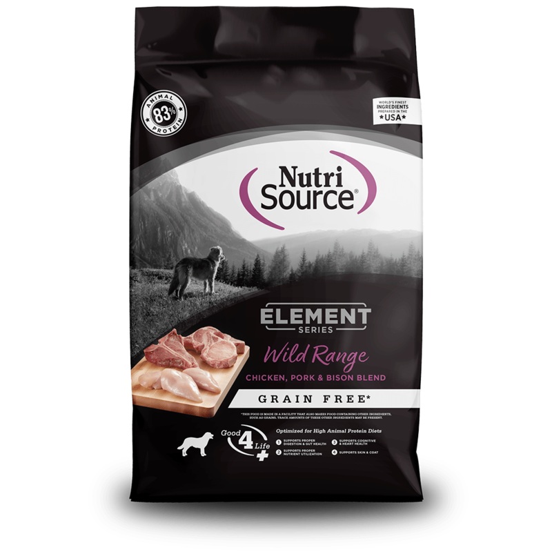 NutriSource Element Series Wild Range Grain Free Recipe Dry Dog Food