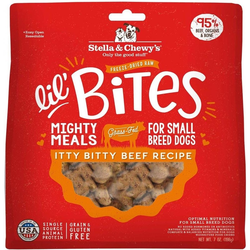 Stella & Chewy's Lil' Bites Itty Bitty Beef Recipe Freeze Dried Raw Small Breed Dog Food