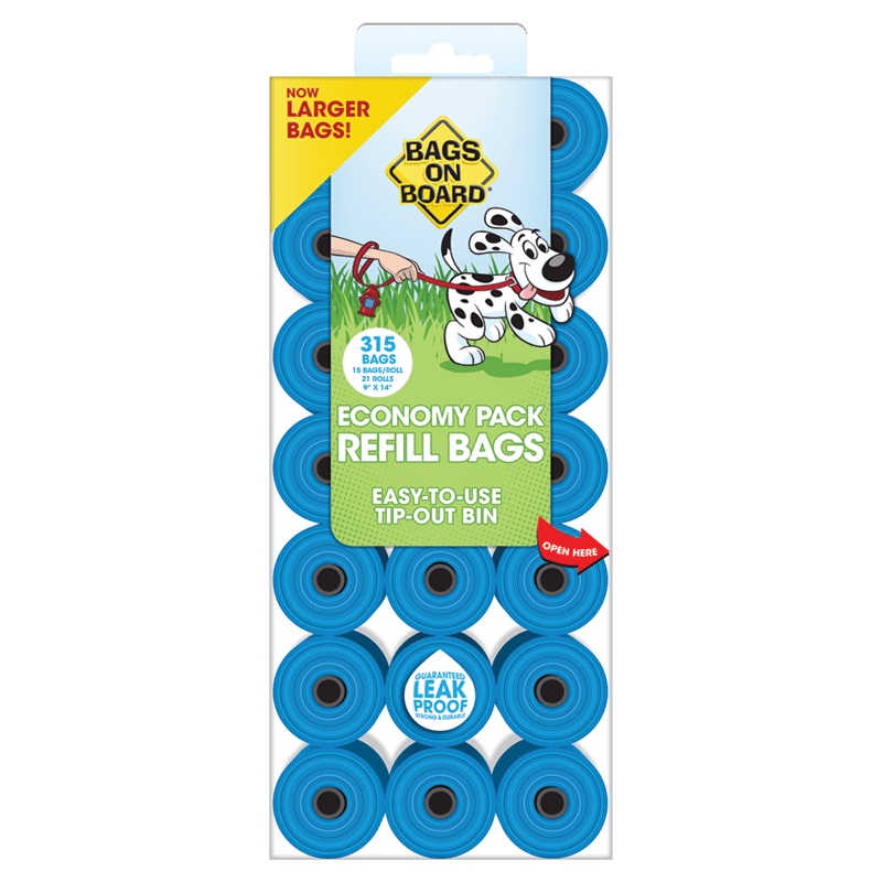 Bags on Board Waste Bags Refill Pantry Pack