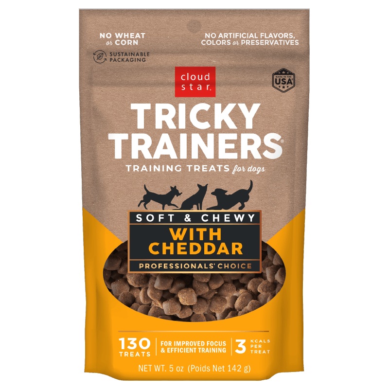Cloud Star Tricky Trainers Soft & Chewy with Cheddar Dog Treats