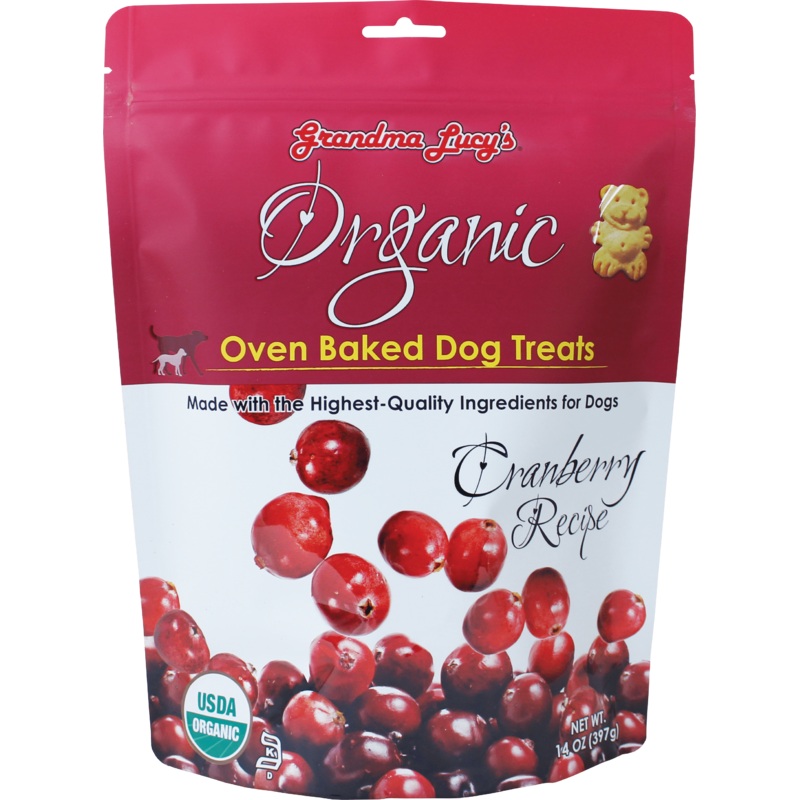 Grandma Lucy's Organic Oven Baked Cranberry Flavor Dog Treats