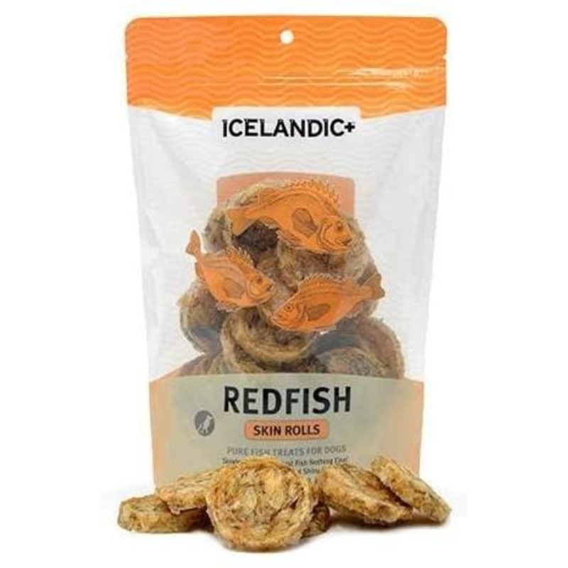 Icelandic+ Redfish Skin Rolls Dog Treats