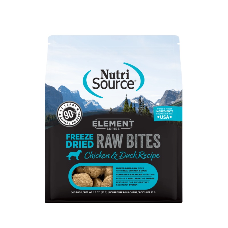 NutriSource Element Series Chicken and Duck Recipe Freeze-Dried Raw Dog Food